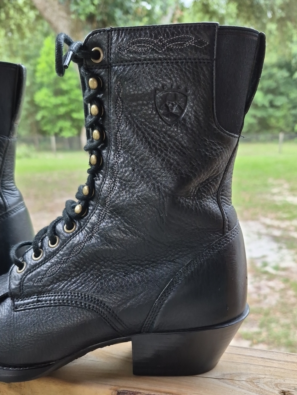 ARIAT LACE UP LADIES FASHION/WESTERN BOOTS - Picture 6 of 14